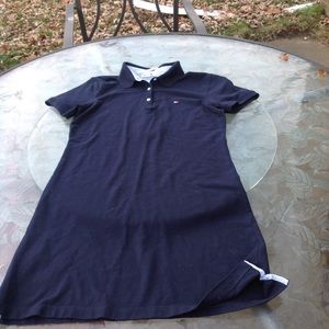 Vintage Tommy Hilfiger navy polo shirt dress size m